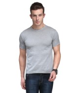  Scott International Grey Cotton Poly Viscose Regular Fit T Shirt at Snapdeal